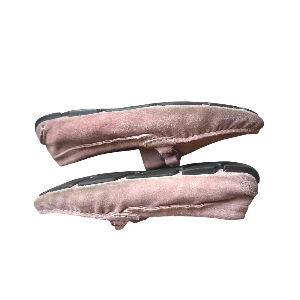 Giorgio Armani Pink Suede Driving Loafers Men's‎ 8